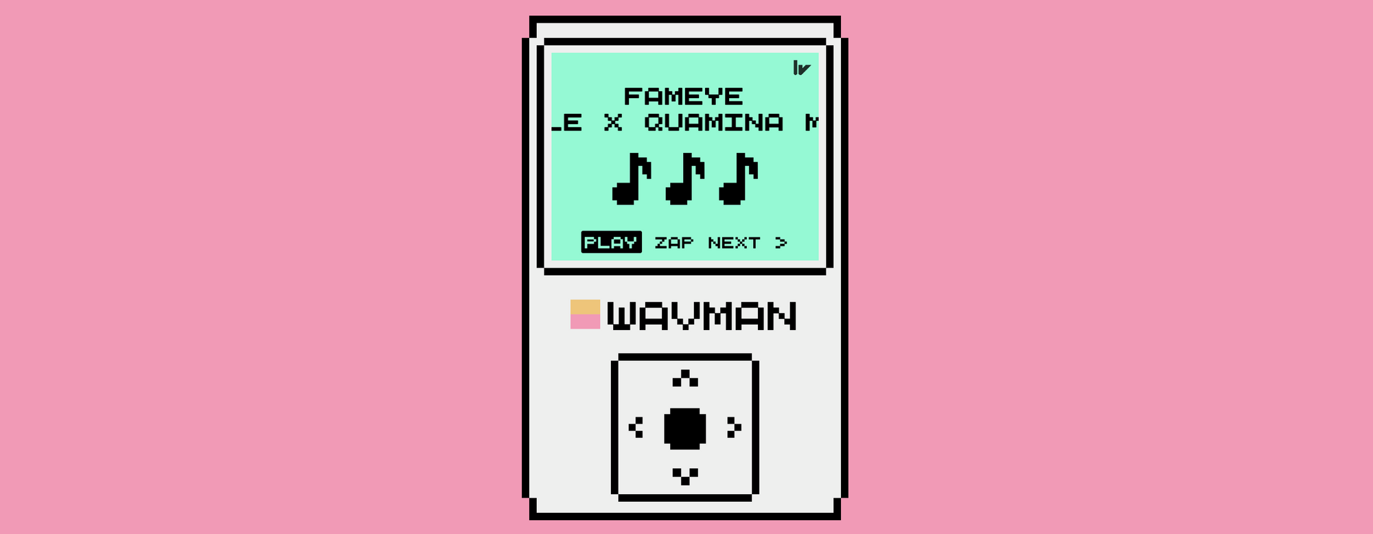 Screenshot of Wavman music player